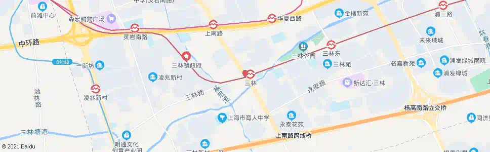 上海林梅新村(三林路上南路)_公交站地图_上海公交_妙搜公交查询2025