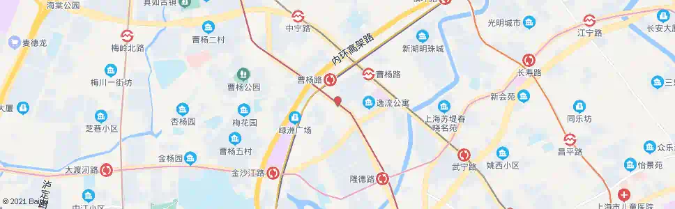 上海曹杨路白玉路_公交站地图_上海公交_妙搜公交查询2025