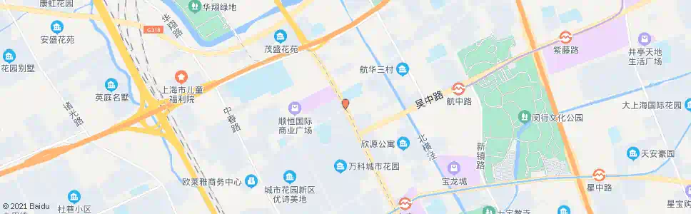 上海七莘路星站路_公交站地图_上海公交_妙搜公交查询2025