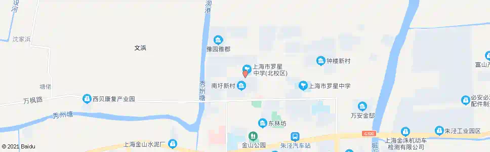 上海朱泾中学_公交站地图_上海公交_妙搜公交查询2025