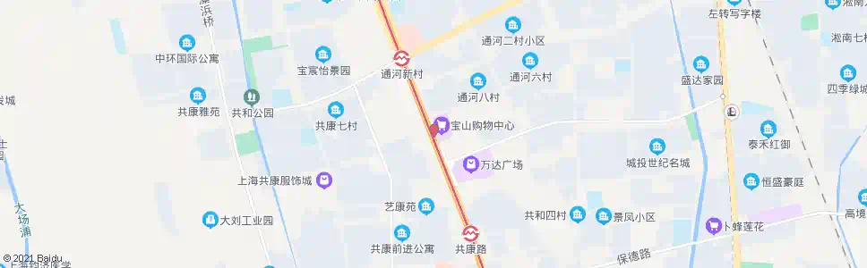 上海共和新路共江路_公交站地图_上海公交_妙搜公交查询2025
