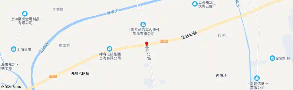 上海宝钱公路嘉行公路_公交站地图_上海公交_妙搜公交查询2025