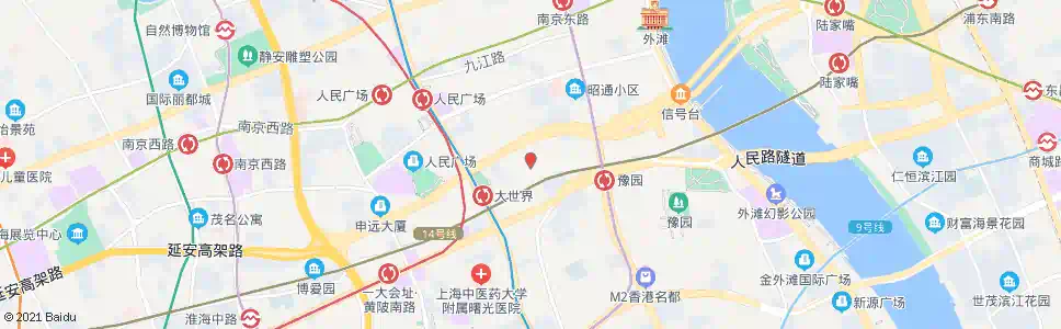 上海淮海东路浙江南路_公交站地图_上海公交_妙搜公交查询2025