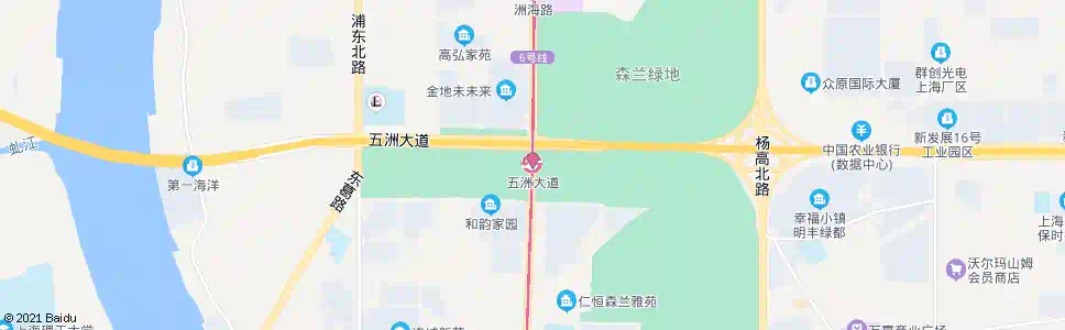 上海五洲大道地铁站_公交站地图_上海公交_妙搜公交查询2025