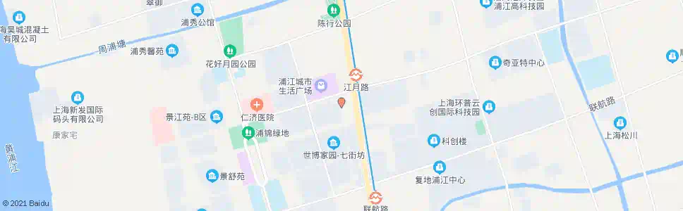 上海浦晓南路江月路_公交站地图_上海公交_妙搜公交查询2025