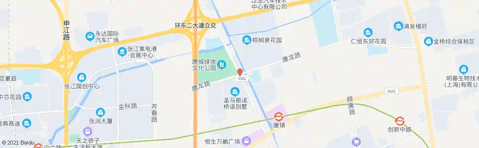 上海唐陆路唐龙路_公交站地图_上海公交_妙搜公交查询2025