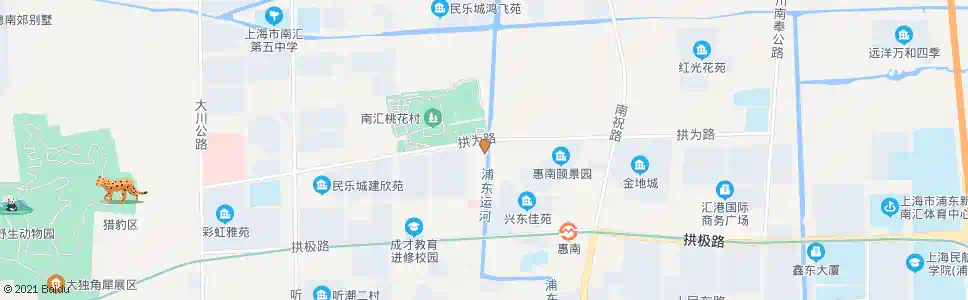 上海桃花村_公交站地图_上海公交_妙搜公交查询2025