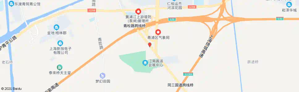 上海青松路塘郁(招呼站)_公交站地图_上海公交_妙搜公交查询2025