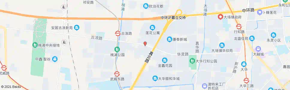上海古浪路真北路_公交站地图_上海公交_妙搜公交查询2025