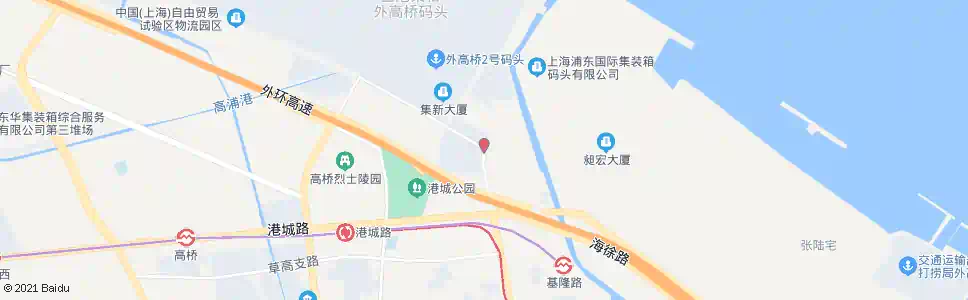 上海港华路杨高北一路_公交站地图_上海公交_妙搜公交查询2025