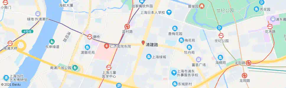 上海杨高南路浦建路_公交站地图_上海公交_妙搜公交查询2025