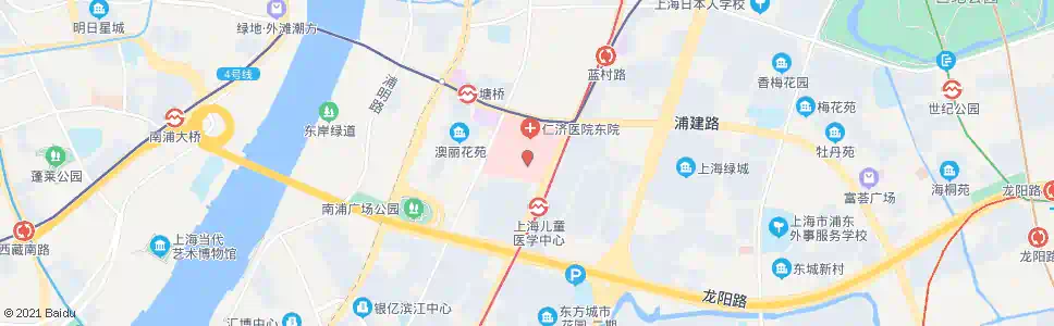 上海东方路浦建路(上海儿童医学中心)_公交站地图_上海公交_妙搜公交查询2025