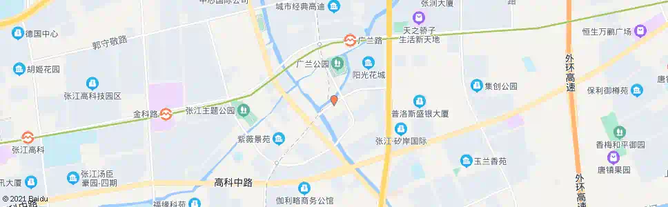 上海广兰路紫薇路_公交站地图_上海公交_妙搜公交查询2025