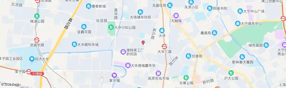 上海大华新村_公交站地图_上海公交_妙搜公交查询2025