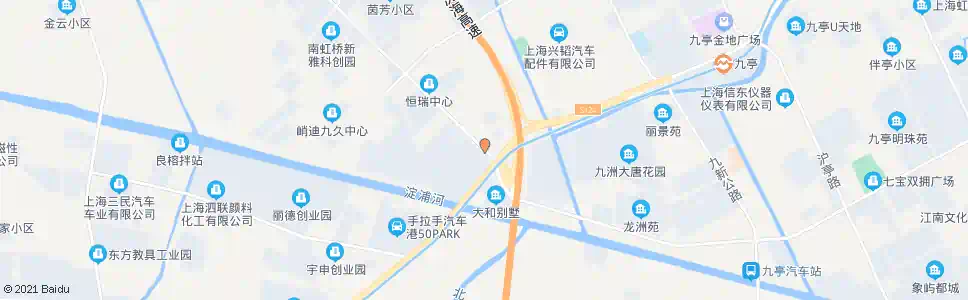 上海九亭大街沪松公路_公交站地图_上海公交_妙搜公交查询2025