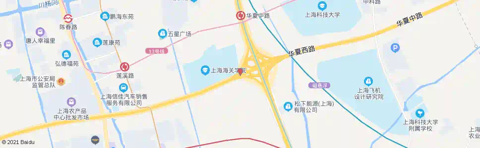 上海华夏西路罗山路_公交站地图_上海公交_妙搜公交查询2025