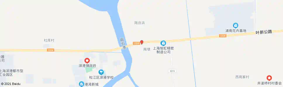 上海泖港一号路(招呼站)_公交站地图_上海公交_妙搜公交查询2025