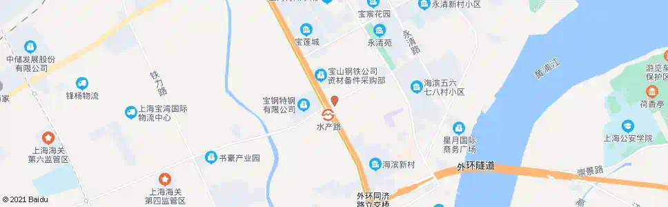 上海水产路同济路_公交站地图_上海公交_妙搜公交查询2025