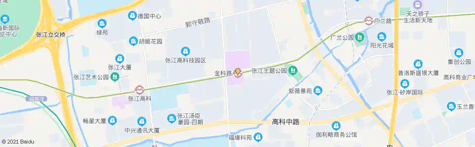 上海祖冲之路金科路_公交站地图_上海公交_妙搜公交查询2025