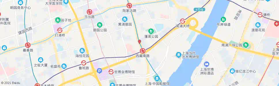 上海西藏南路瞿溪路_公交站地图_上海公交_妙搜公交查询2025