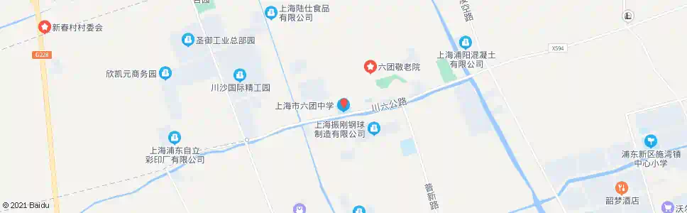 上海六团中学_公交站地图_上海公交_妙搜公交查询2025