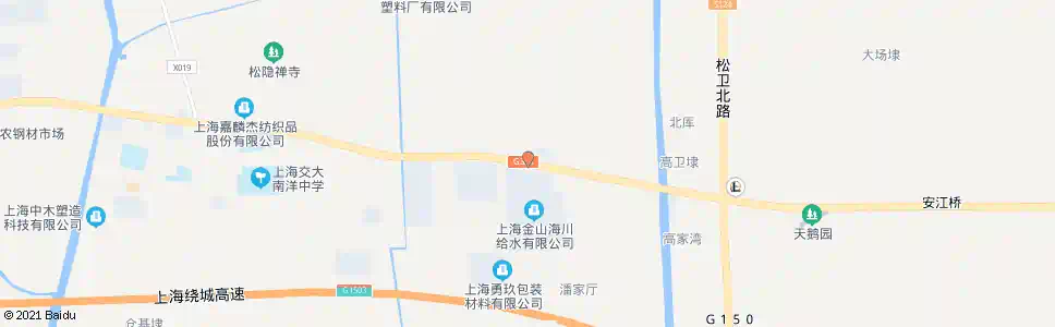 上海亭枫公路八号桥_公交站地图_上海公交_妙搜公交查询2025
