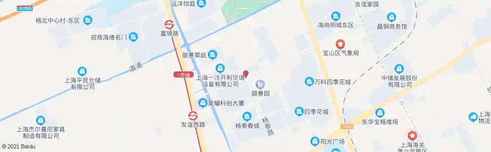 上海友谊路杨泰路_公交站地图_上海公交_妙搜公交查询2025