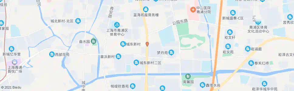 上海外青松路公园路_公交站地图_上海公交_妙搜公交查询2025