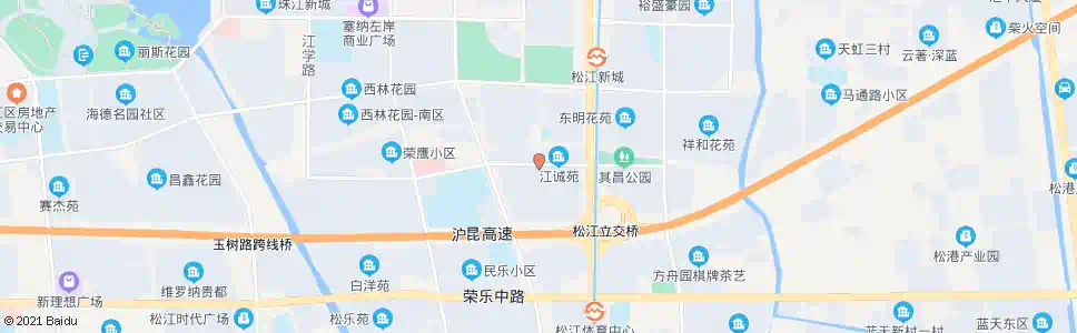 上海江中小区_公交站地图_上海公交_妙搜公交查询2025