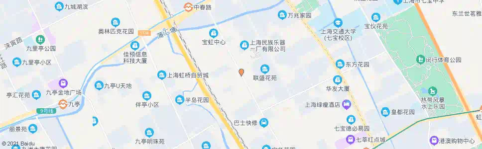 上海中春路联明路_公交站地图_上海公交_妙搜公交查询2025