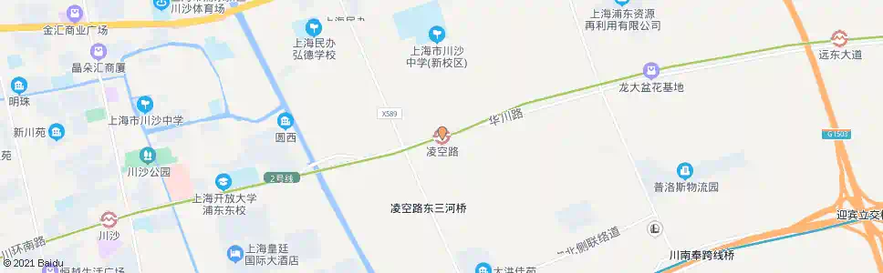 上海华洲路凌空路_公交站地图_上海公交_妙搜公交查询2025