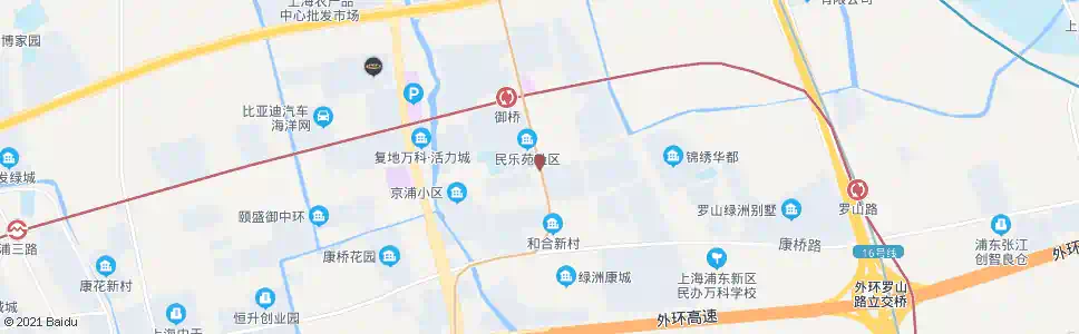 上海御青路京浦路_公交站地图_上海公交_妙搜公交查询2025