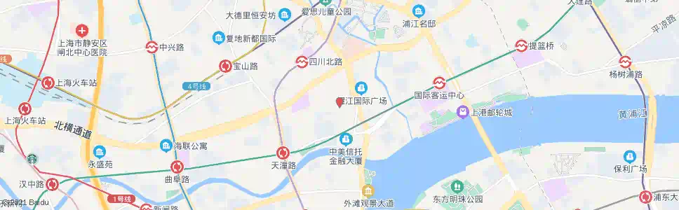 上海塘沽路乍浦路_公交站地图_上海公交_妙搜公交查询2025