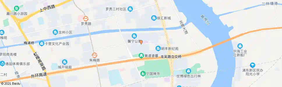 上海华发路长华路_公交站地图_上海公交_妙搜公交查询2025