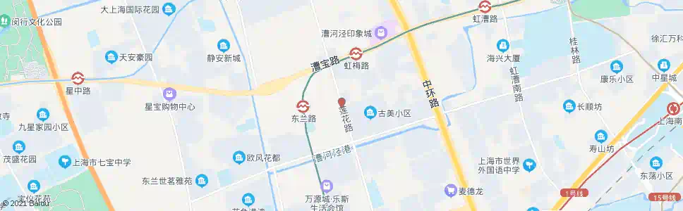 上海莲花路东兰路_公交站地图_上海公交_妙搜公交查询2025