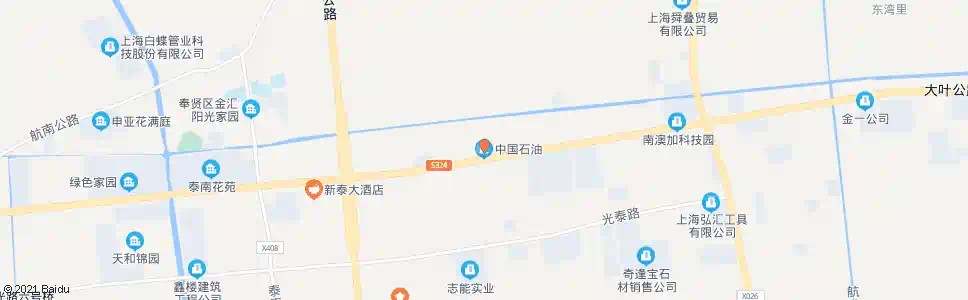 上海泰日加油站_公交站地图_上海公交_妙搜公交查询2025