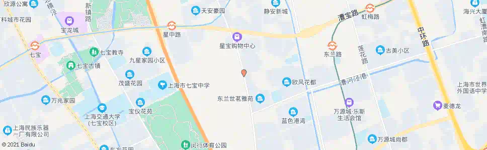 上海东兰路虹莘路_公交站地图_上海公交_妙搜公交查询2025