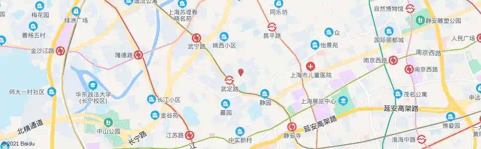 上海武定路万春街_公交站地图_上海公交_妙搜公交查询2025