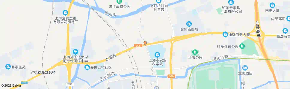 上海北翟路南华街_公交站地图_上海公交_妙搜公交查询2025