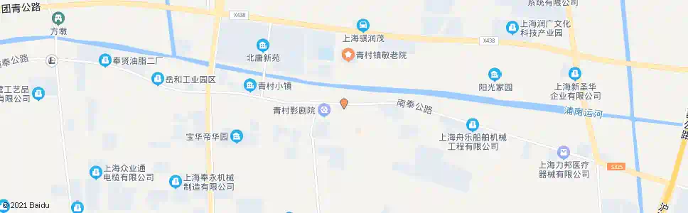 上海南奉公路青村市场_公交站地图_上海公交_妙搜公交查询2025
