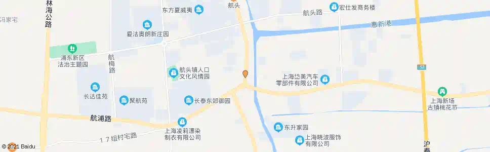 上海航头路沪南公路_公交站地图_上海公交_妙搜公交查询2025