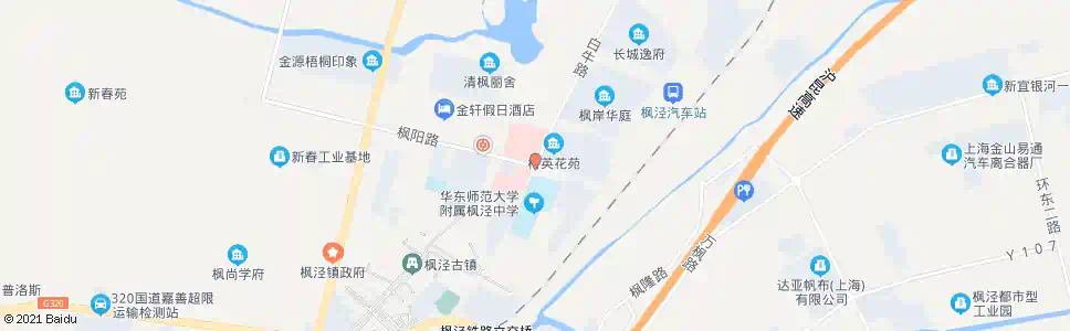 上海白牛路枫阳路_公交站地图_上海公交_妙搜公交查询2025