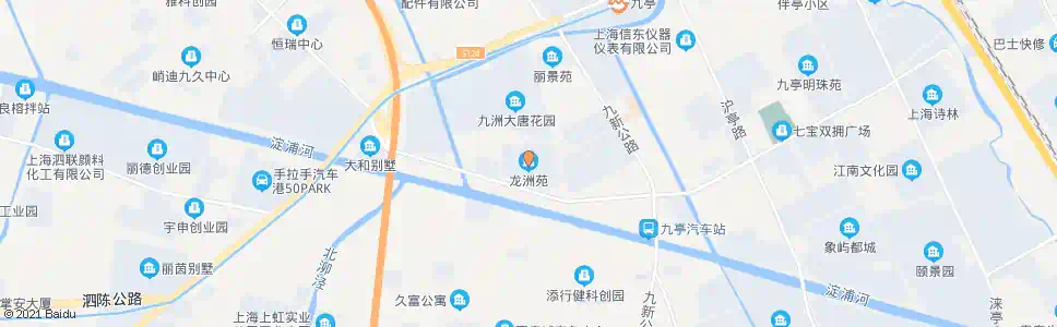 上海龙州苑_公交站地图_上海公交_妙搜公交查询2025