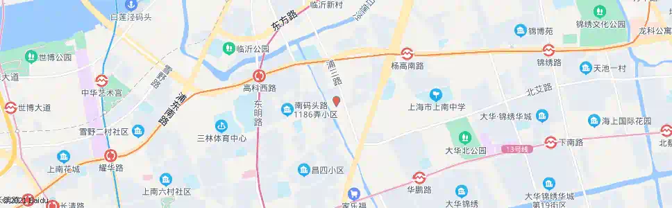 上海六里生活区_公交站地图_上海公交_妙搜公交查询2025