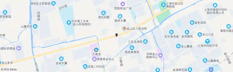 上海金山大道_公交站地图_上海公交_妙搜公交查询2025