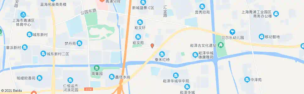 上海青湖东路崧涵路_公交站地图_上海公交_妙搜公交查询2025