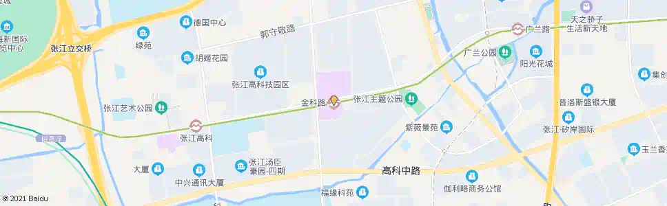 上海金科路站_公交站地图_上海公交_妙搜公交查询2025