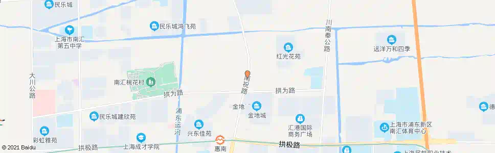 上海南祝路拱乐路(小二灶)_公交站地图_上海公交_妙搜公交查询2025