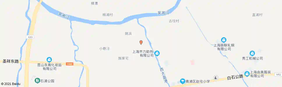 上海蔡家路姚浜村_公交站地图_上海公交_妙搜公交查询2025