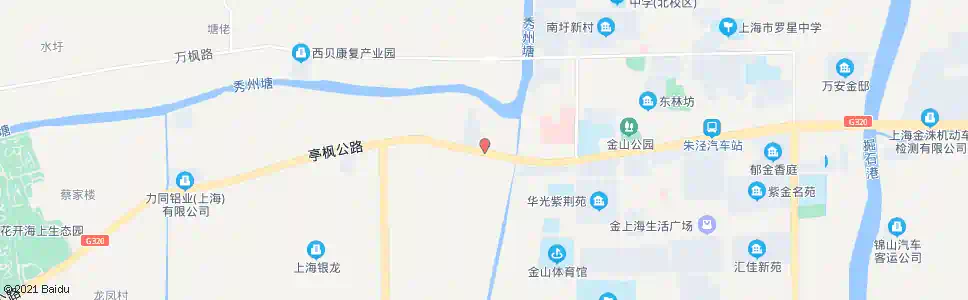 上海亭枫公路农场_公交站地图_上海公交_妙搜公交查询2025